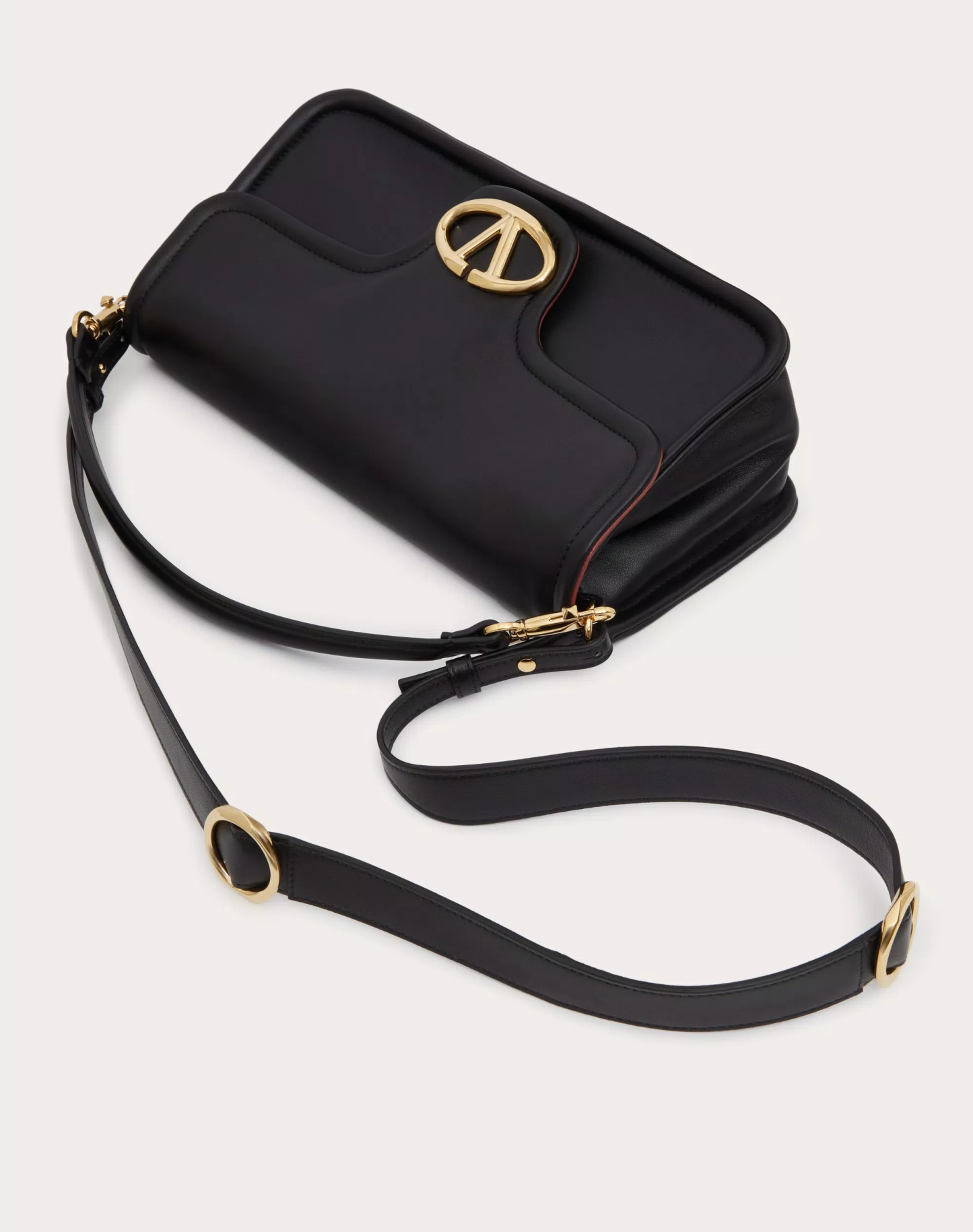 VALENTINO GARAVANI NAPPA LEATHER SHOULDER BAG